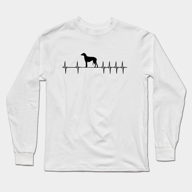 Scottish Deerhound Dog Long Sleeve T-Shirt by Dirty Custard Designs 